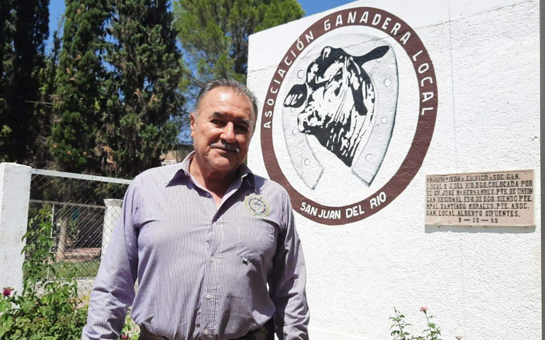 Juan Heriberto Quiñones Soria, presidente de la Asociación Ganadera local de San Juan del Río